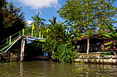 Scenery along the canal leading to Damnoen Saduak Floating Market. Thailand